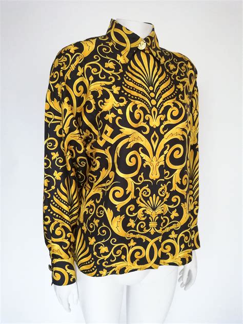 versace women blouse|Versace italy top.